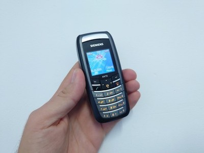 Seltenes Siemens AX72 schwarz (entsperrt) Handy einfach einfach klassisch ältere Kinder