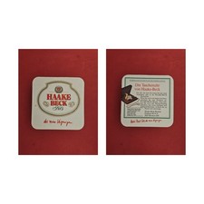 Haake-Beck Taschenuhr Brauerei Bierdeckel Bier