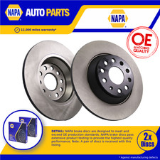 2x Coppia Dischi Freno Solidi per Skoda Kodiaq NS7 Posteriore 1.4 1.5 2.0 2.0D 2016 in poi