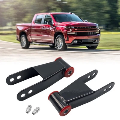 HRepair 2" Rear Drop Shackles Lowering Shackle Suspension Kit丨fits for 1988-1...