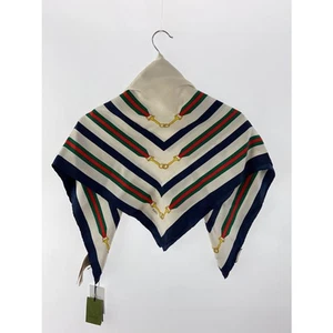 Gucci Authentique Foulard Carré 86,0 cm Femme Entrelacé Multicolore 100% Soie
