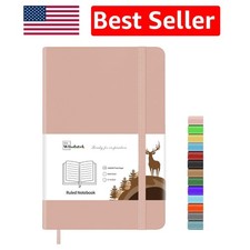 Classic Lined Leather Journal - 100gsm Thick Paper, Perfect for Note Taking