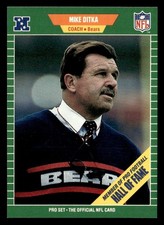 Mike Ditka 1989 Pro Set Hall of Fame Card #53 Chicago Bears