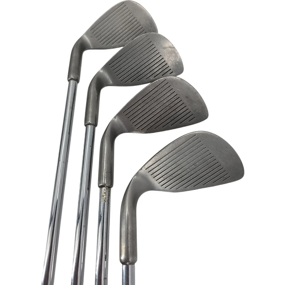 Paquete de palos de golf de hierro MacGregor EE. UU. II diestro para hombre 7-8-9-PW R-Flex eje de acero Foto 3 de 4