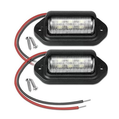 2x Kennzeichenbeleuchtung Lampen 6 LED 12V passend für PKW LKW SUV Anhänger LKW UK