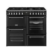 Stoves Richmond 100cm Dual Fuel Range Cooker Black ST RCA RICH 100DF
