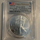 U.S. Mint 2021-(P) American Silver Eagle Type 1 $1 1 oz Silver .999 PCGS MS70