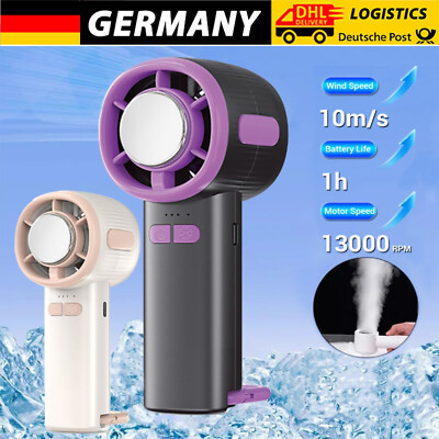 Tragbarer Desktop Lüfter Halbleiter Multifunktion Ventilator mit 2000mAh Akku
