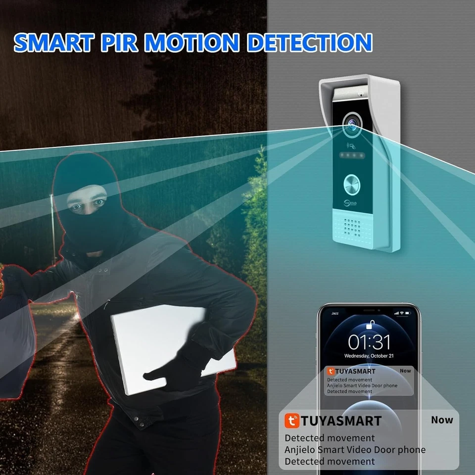 10 Inch Full Touch Monitor SystemTUYA WiFi Smart Home Video Intercom Door Phone - Image 4 of 4