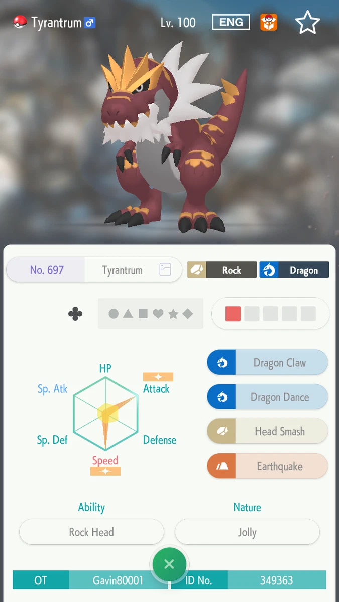 Pokemon Sword and Shield Zekrom 6IV-EV Trained