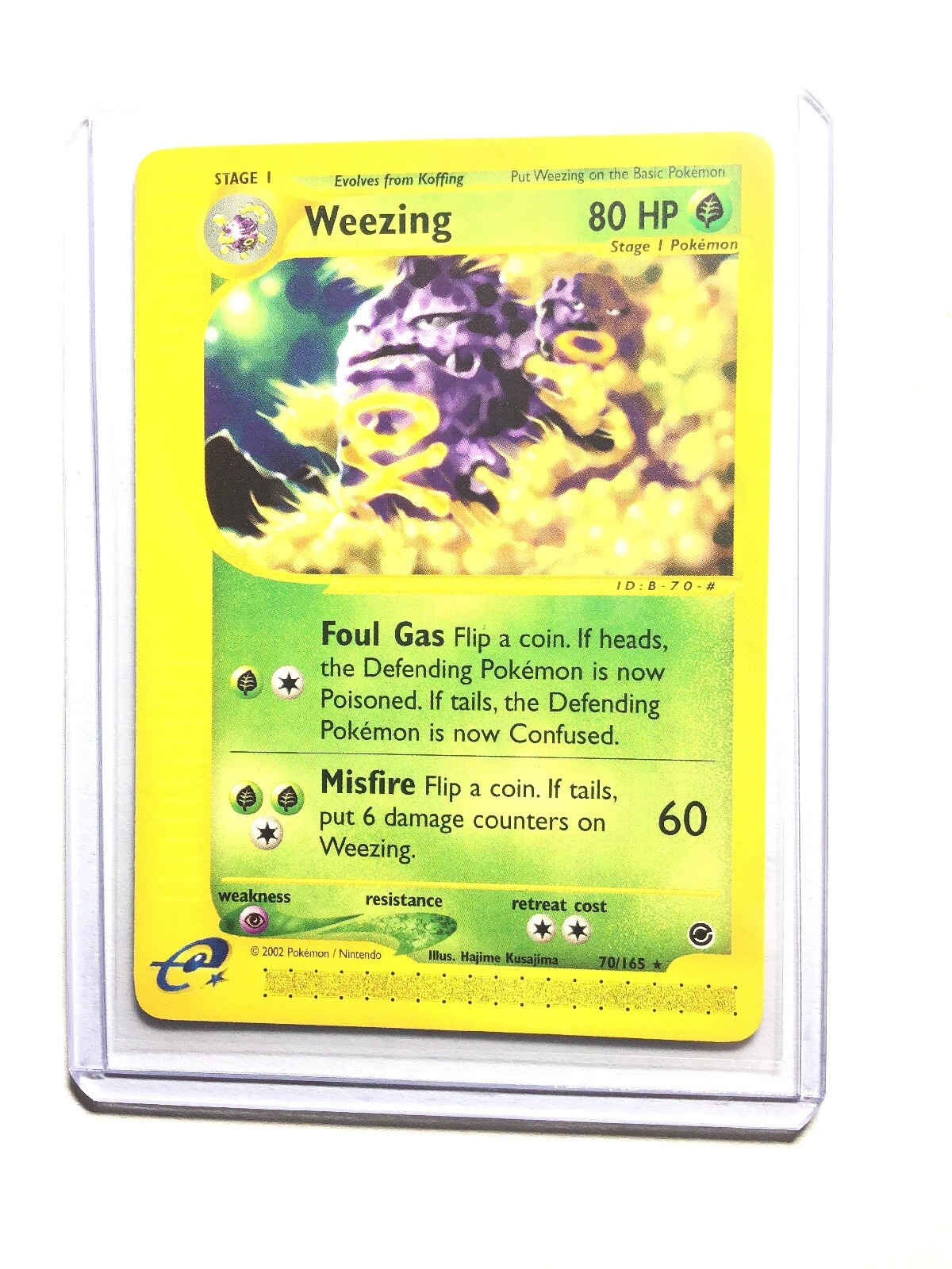 WEEZING - 70/165 - Expedition Base Set - Rare - Pokemon Card - NM
