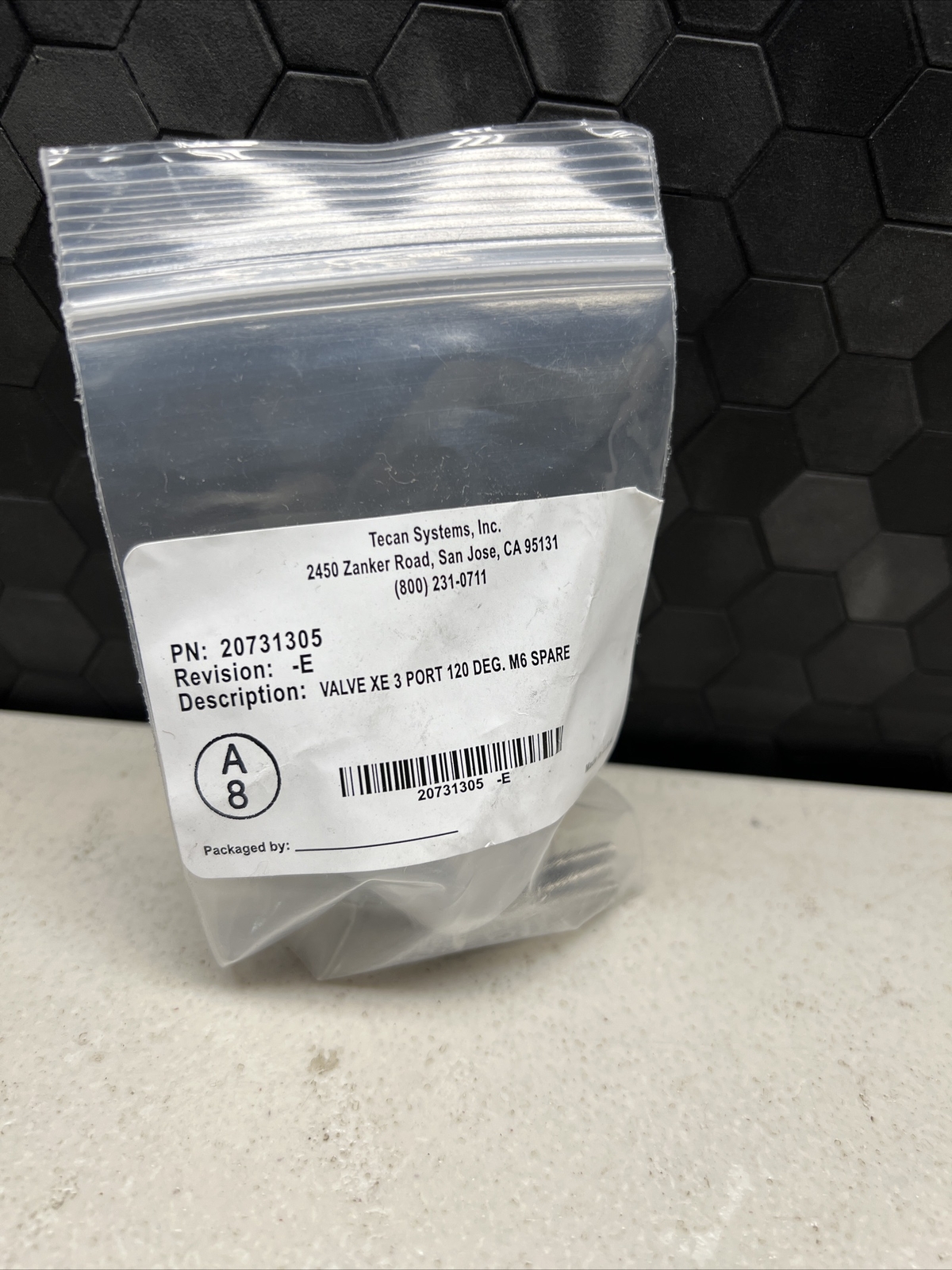 TECAN 20731305 VALVE XE 3 PORT 120 DEG, M6 SPARE | eBay