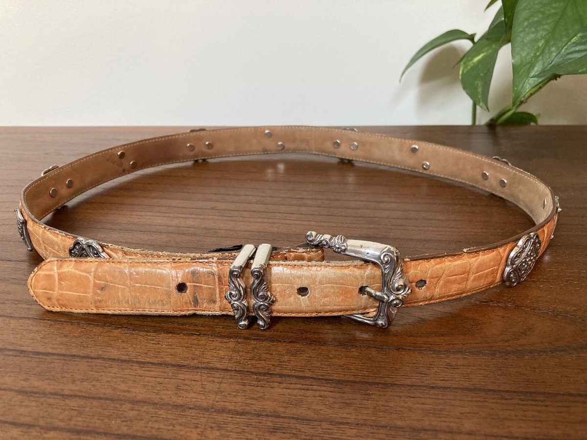 Brighton Paris Leather belt Sz 32/M Vintage 90 main image 2