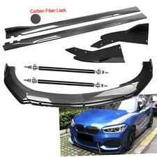 Carbon Fiber Front Bumper Lip Spoiler For 330i 335i 420i E90 E60 Side Skirt Bod