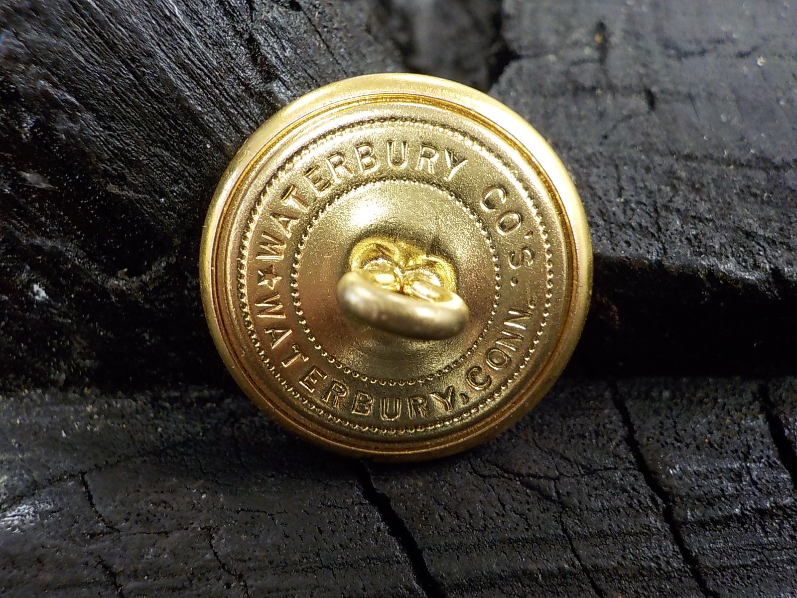 Old Rare Vintage Antique War Relic Nebraska Officer Coat Button