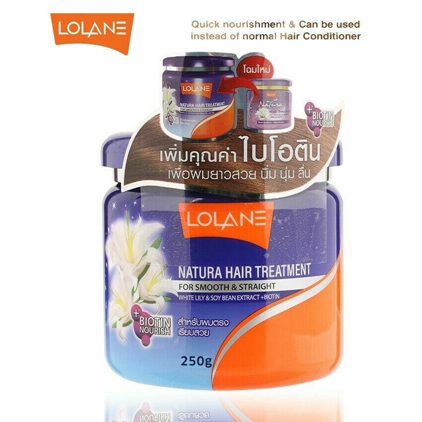 Lolane Natura Hair Treatment Purple For Smooth And Straight White