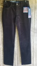 Chaps by Ralph Lauren Black Slimming Fit Womens Sz 4 Long Corduroy Dress Pants
