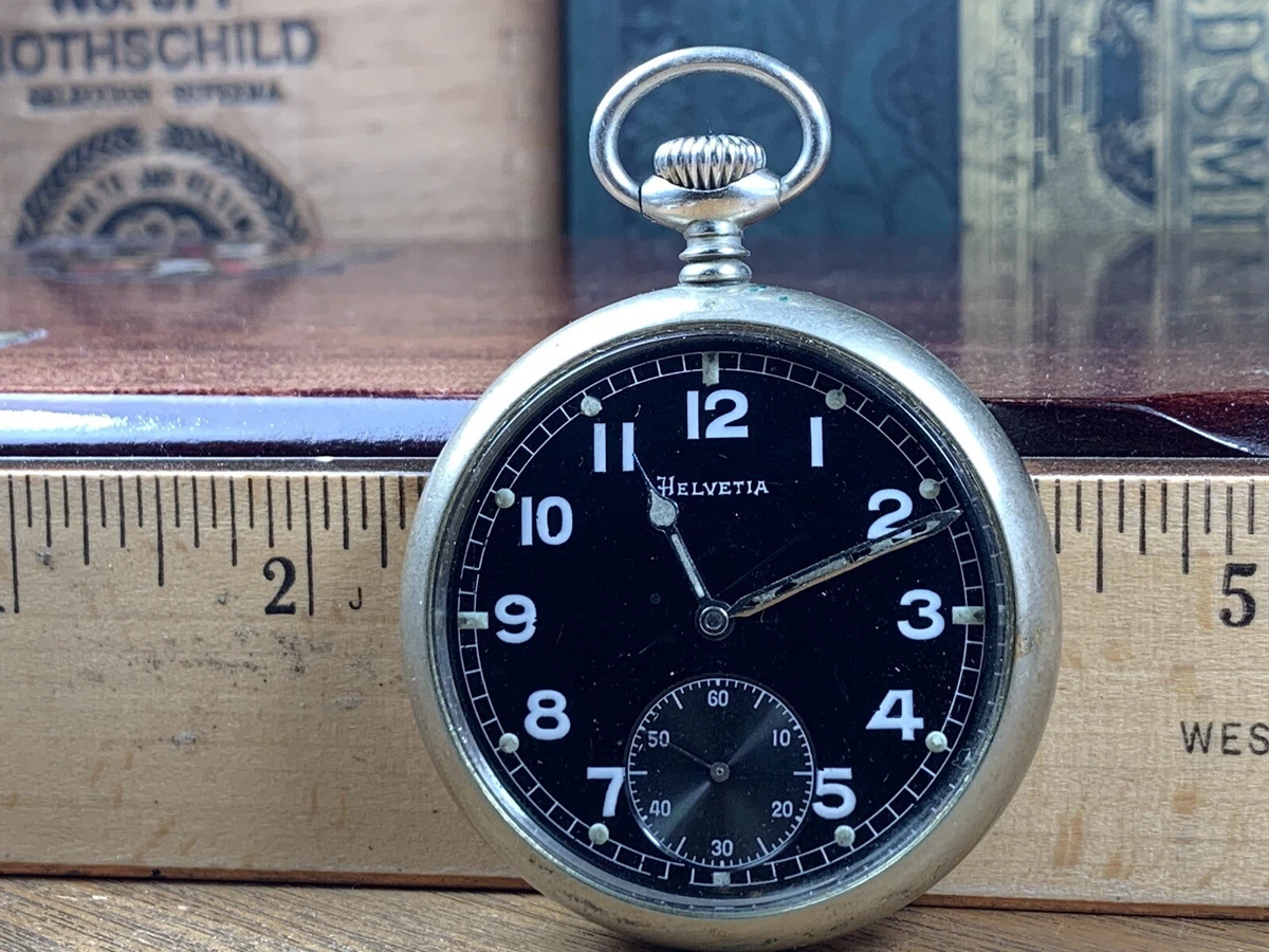 Helvetia military pocket best sale watch