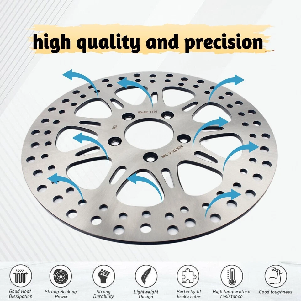 10.2" Rear Brake Rotor #41833-08 for Harley Sportster XL 883 XL1200 Custom Iron Foto 3 de 4