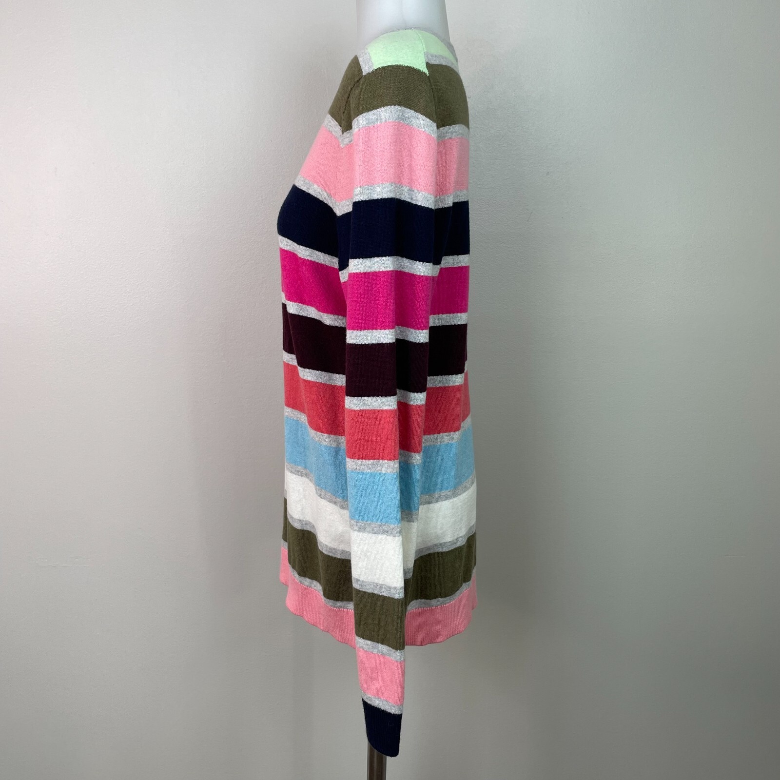 Talbots Lightweight Sweater Medium Multicolor Str… - image 4