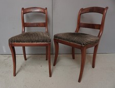 Coppia di sedie Biedermeier legno mogano nord tedesco 1840 circa pronte da abitare (1123-005)