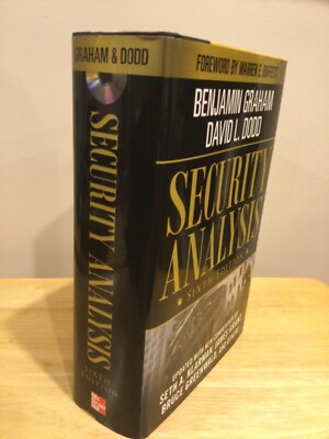 SECURITY ANALYSIS 6th Ed Graham, Dodd, HCDJ + CD 2009, Warren Buffett Foreword