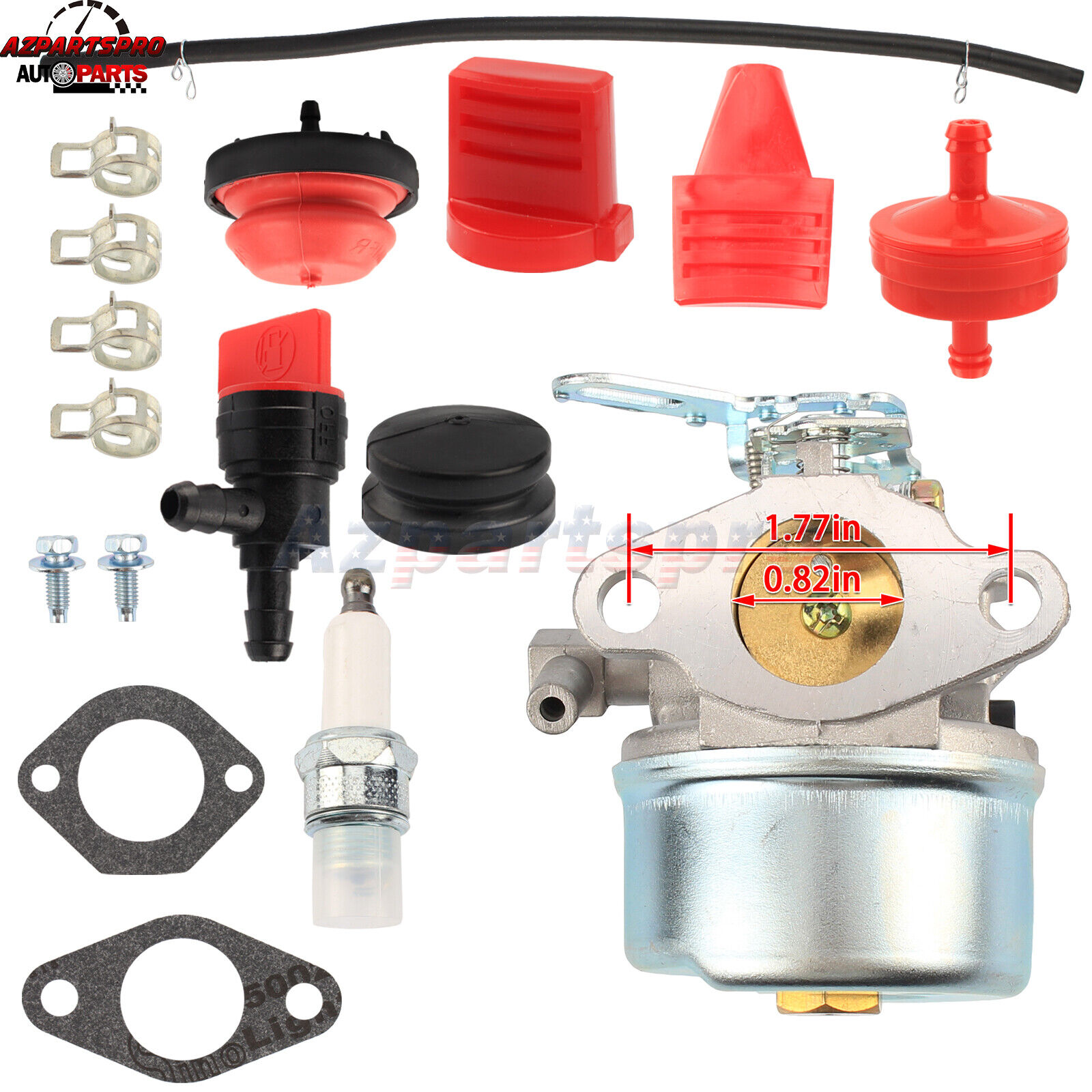 Carburetor 1 year warranty 640084 For Tecumseh 5 Snowthrower Craftsm Snowking Recommended HP
