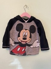 VINTAGE DISNEY MICKEY MOUSE HOODED SWEATSHIRT WITH EARS KIDS TODDLER 4T