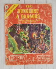 D&D DUNGEONS DRAGONS Basic Rules Book TSR Jan 1981 Red Original 1st Print