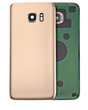 Back Cover Glass With Camera Lens Compatible For Samsung Galaxy S7 Gold