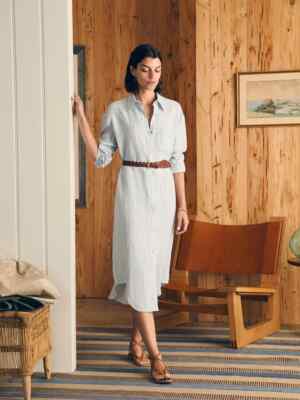 $198 FAHERTY Laguna Linen Maxi Dress | Ocean View Stripe | Medium | eBay $198 FAHERTY Laguna Linen Maxi Dress | Ocean View Stripe | Medium | eBay