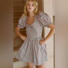 Doen Trail Mini Dress Petit Jardin Floral Size Large