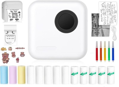 Mini Drucker Pocket Printer für Smartphone Inkless Handy Thermod Bluetooth Kind`