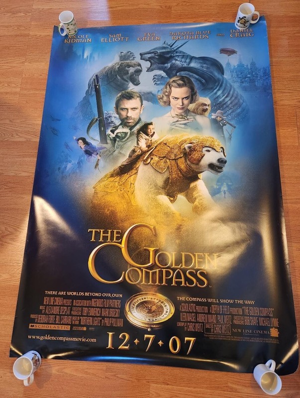 THE GOLDEN COMPASS 4' X 6' BUS SHELTER POSTER - Original