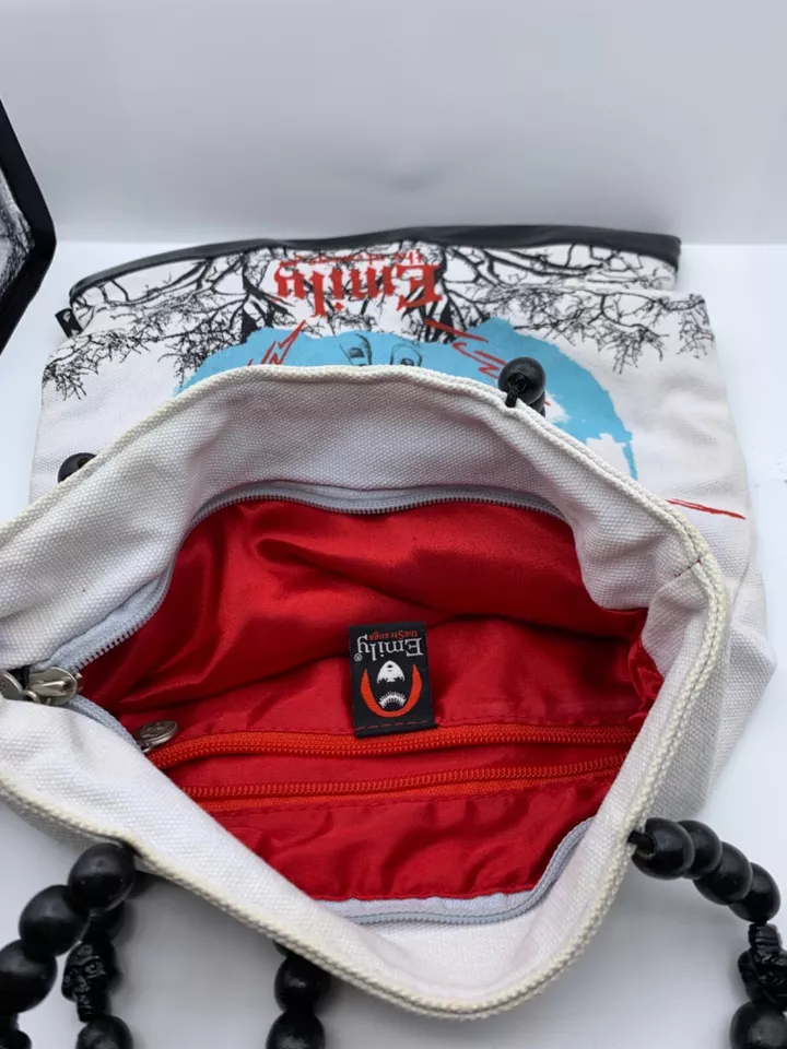 Emily The Strange Medium Tote Bag Black Gothic Alternative Handbag - Image 4 of 4