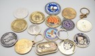Vintage Army, Navy, USMC Coins & Key Fobs Group Lot Of 16 — photo 1