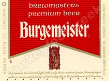 Burgemeister Beer Label 9" x 12" Metal Sign