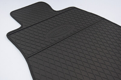EZYCARE Rubber Floor Mats – Tailor-Made For Audi TT 2014-2023, Black, 4-Clip Set