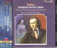 Karajan/VPO NEW CD SACD-Hybrid Brahms Sym. No.1 Rec.1959/Tragic Ove. Japan OBI