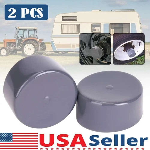 2x Bearing Buddy Bras 1.98" Rubber Caps Dust Covers for Trailer Boat Replacement