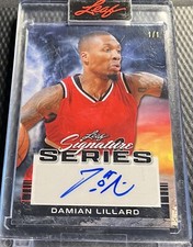2021 Damian Lillard 1/1 Trail Blazers Leaf Signature Series Autograph #BA-DL2