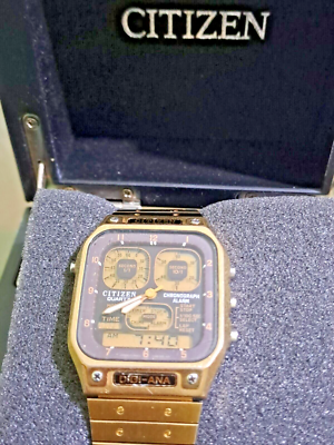 ULTRA RARE Citizen Robot Face 8943 083661 Digi Ana Quartz Watch