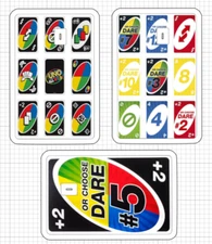 Draw 2 Dare All Wild Debit Credit Card Skin Sticker Holograph ATM Family Game