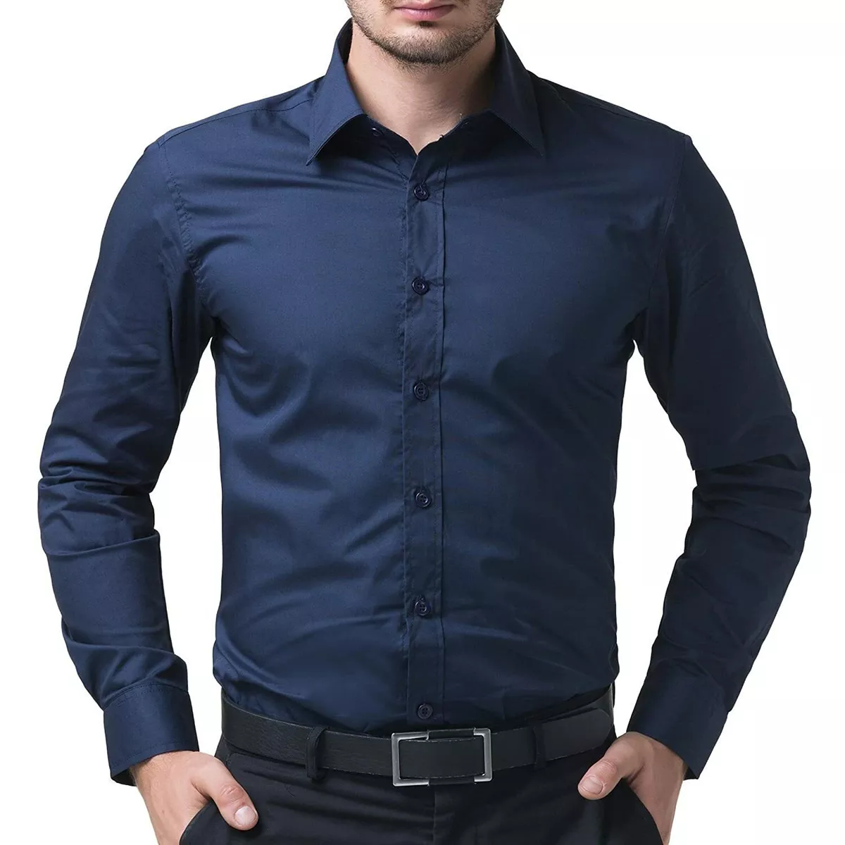 Mens slim sale fit formal shirts