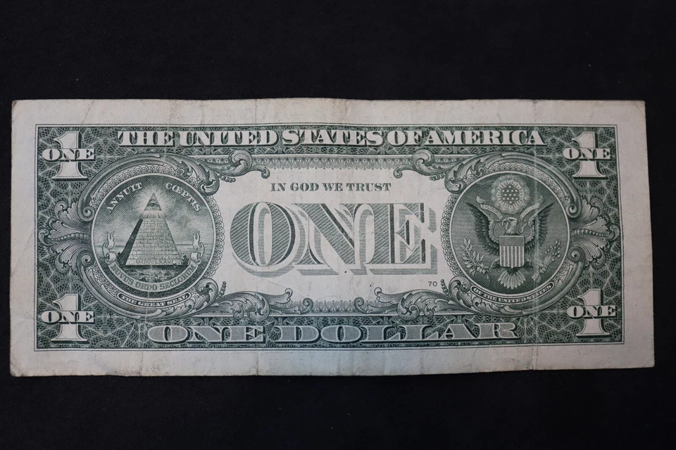 [JULY 18, 1959] ONE DOLLAR FANCY BIRTHDAY NOTE  SN L 19597180 H - Image 3 of 3