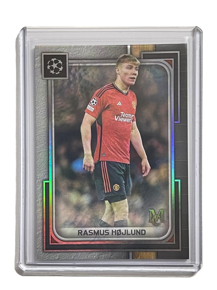 2023-24 Topps Museum Collection UEFA Champions League RASMUS HOJLUND Card 31