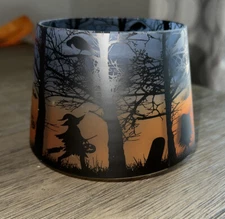 Yankee Candle Trick or Treat Halloween Scene Large Jar SHADE Candle Topper New