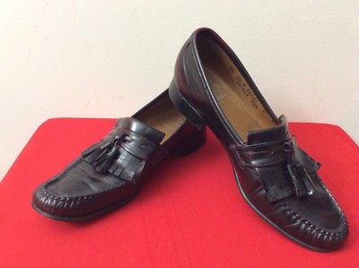 Johnston & Murp Wingtip Tassel Loafers Brown Leather Dress Shoes Mens Size 8.5 D Johnston & Murp Wingtip Tassel Loafers Brown Leather Dress  main image 2