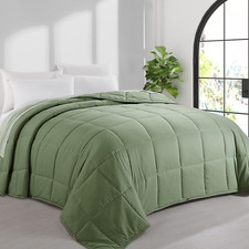 Olive Green Alaskan King Comforter, Oversized All-Season Duvet Insert