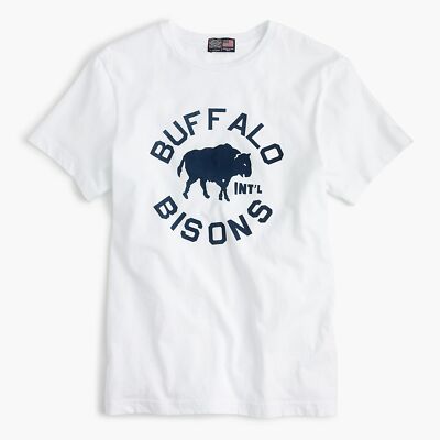 Ebbets Field Flannels  J.Crew Buffalo Bisons T-Shirt | M | Made in USA | $49.50